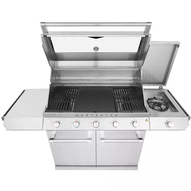 BeefEater 7000 Series Classic - 5 Burner BBQ & Side Burner Trolley (BMG7650SAEU 5060912592142)