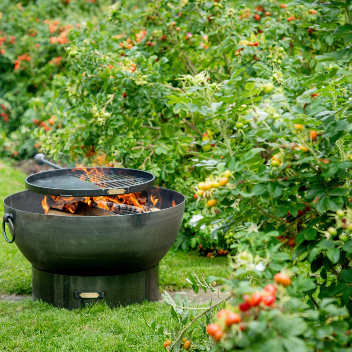 Firepits UK Solex with Swing Arm BBQ Rack Fire Pit Collection